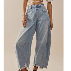 NEW - Light Blue Wide Leg Jeans